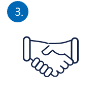 3: Icon von einem Handschlag